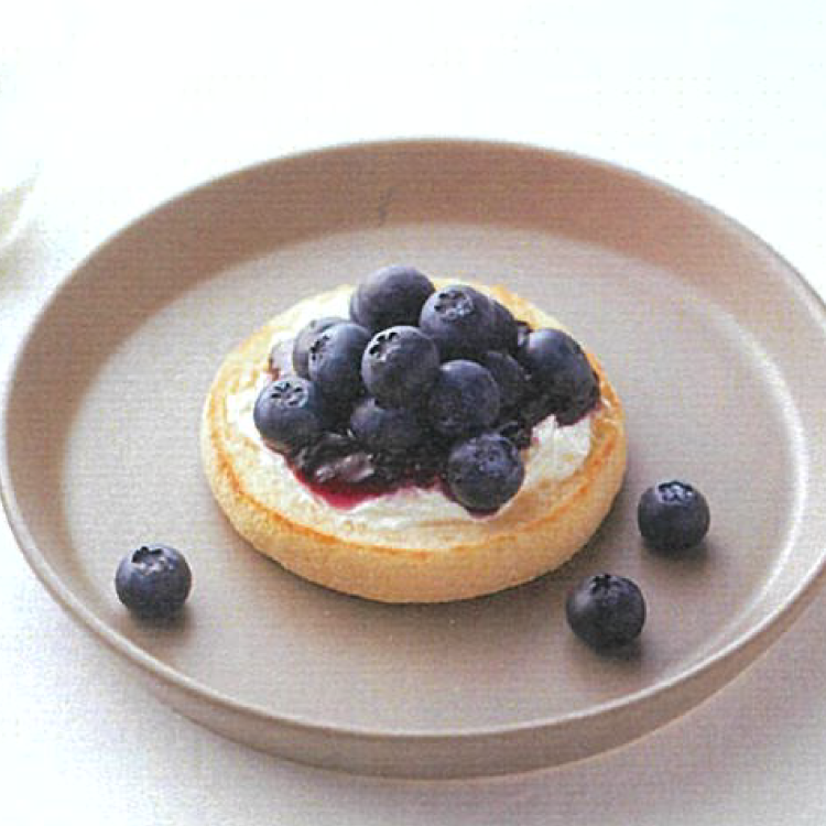 クリームチーズとブルーベリー