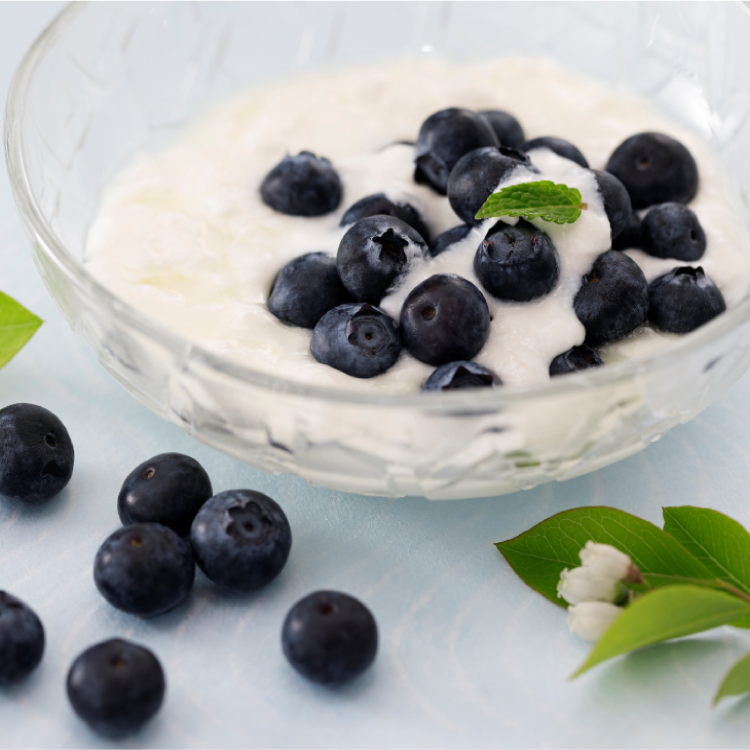 ごろごろブルーベリーのヨーグルト