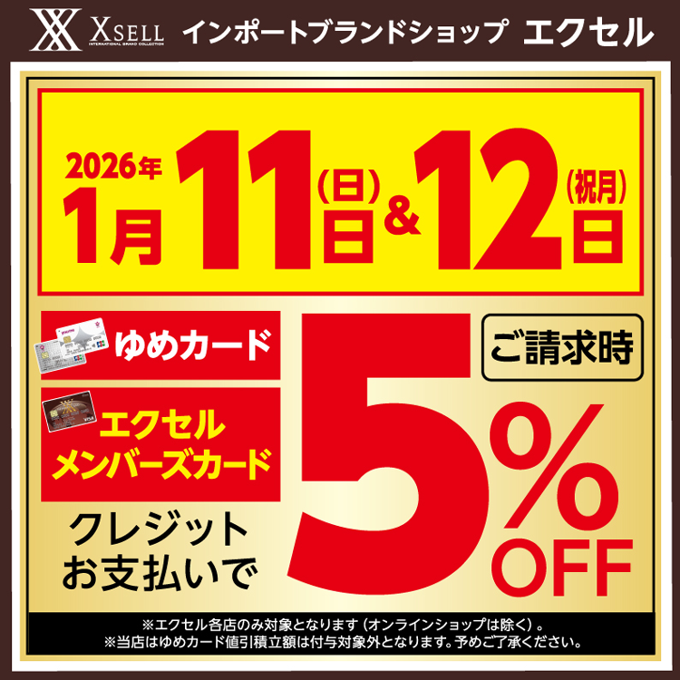 エクセル　1月11日(日曜日)･1月12日(祝日･月曜日)は2日間連続請求時5％OFFの画像
