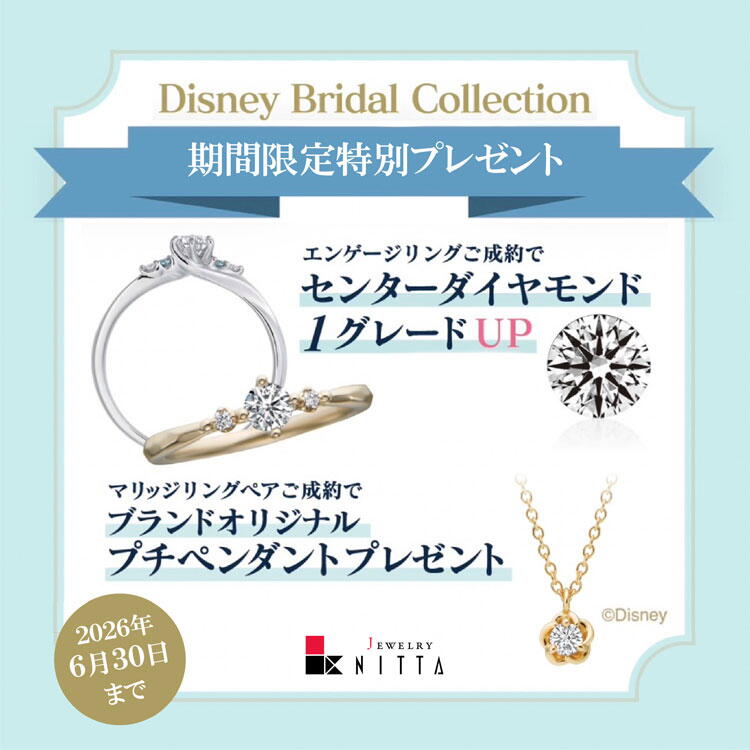 ニッタ　ディズニープリンセスブライダルコレクションフェアの画像