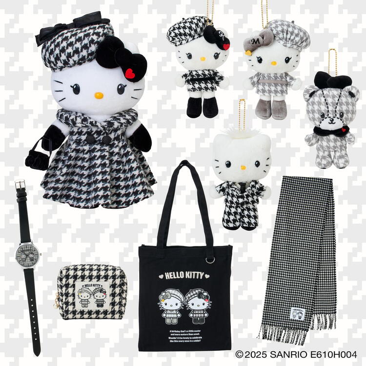 ハローキティ バースデードール モノクロガーリーふたごコーデ 新品