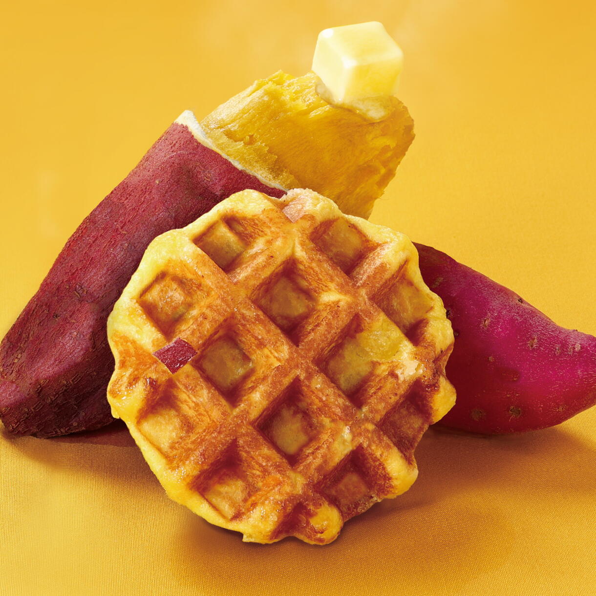 期間限定ワッフル「さつまいもバター」販売！｜マネケン｜ショップ