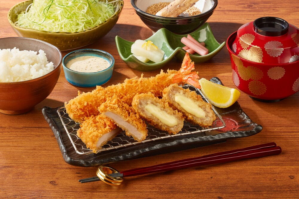 ５種チーズメンチかつ盛合せ御膳