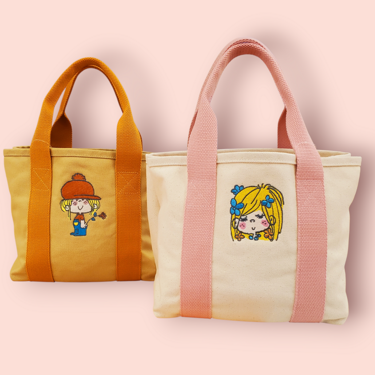 水森亜土イラスト刺繍のミニトートバッグが入荷しました！｜ママイクコ