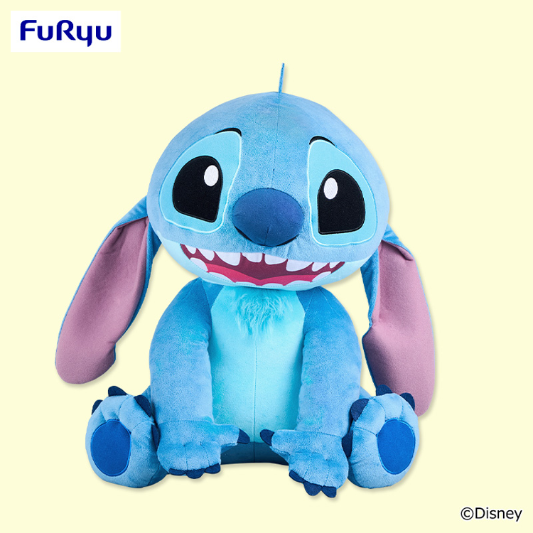 ゆめパーク　ディズニー スティッチ ガジガジ超超ビッグぬいぐるみの画像