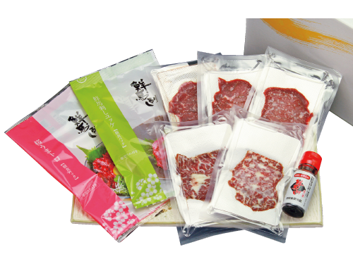 <千興ファーム>鮮馬刺しバラエティ5種セット